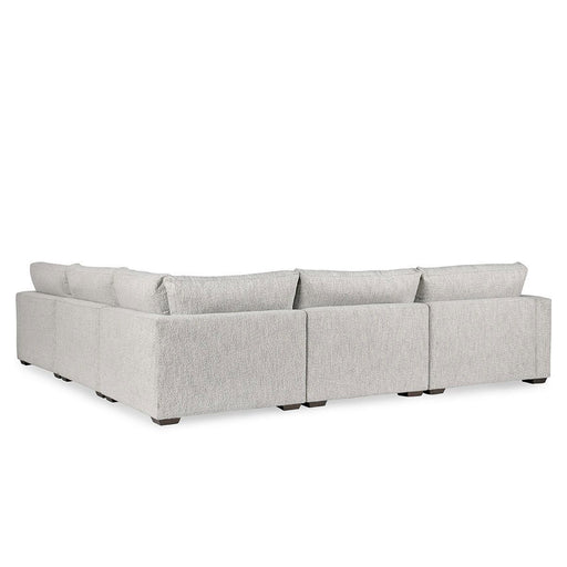 Ludwig - Upholstered 5 Piece Sectional - Ivory - R&R Furniture Gallery (Fountain Valley, CA)