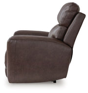 Crossplex - Power Recliner / Adjustable Headrest - Smoke - R&R Furniture Gallery (Fountain Valley, CA)