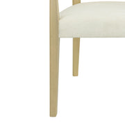 Mid Century Modern Arm Dining Chairs With Rattan Backrest - R&R Furniture Gallery (Fountain Valley, CA)