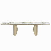 Cora - Dining Table - Ceramic Top & Golden Champange - R&R Furniture Gallery (Fountain Valley, CA)