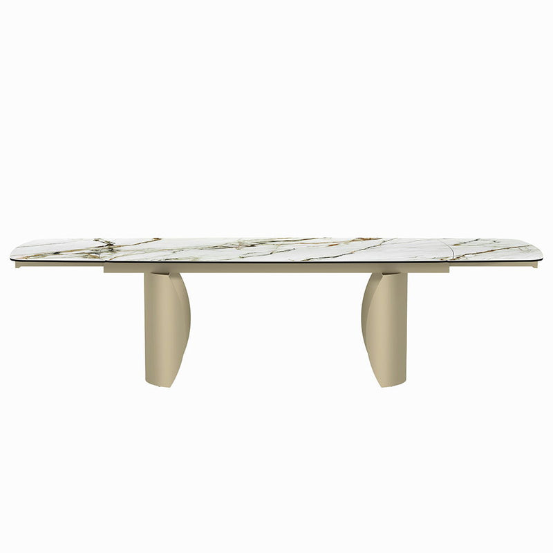 Cora - Dining Table - Ceramic Top & Golden Champange - R&R Furniture Gallery (Fountain Valley, CA)