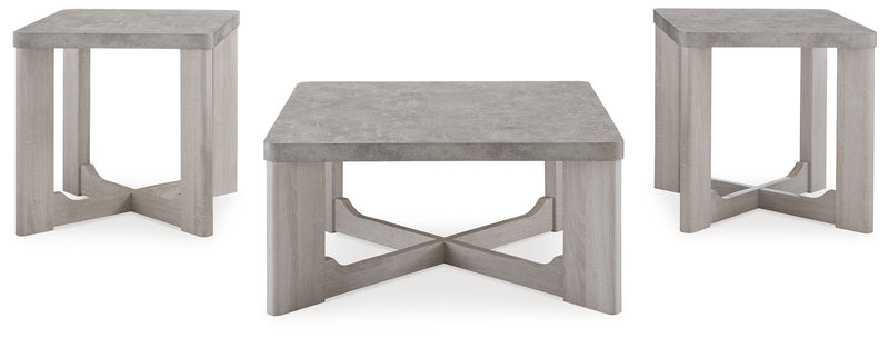 Garnilly - Occasional Table Set (Set of 3) - Whitewash - R&R Furniture Gallery (Fountain Valley, CA)