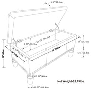 Emily - Storage Ottoman - Cognac - R&R Furniture Gallery (Fountain Valley, CA)