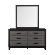 Soluto - Mirror - Gray / Black - R&R Furniture Gallery (Fountain Valley, CA)