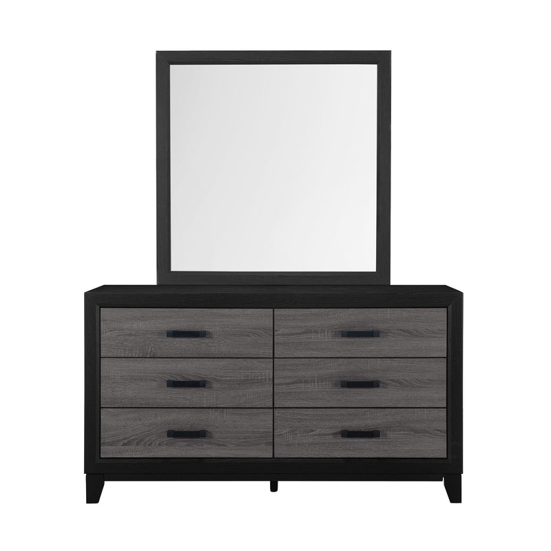 Soluto - Mirror - Gray / Black - R&R Furniture Gallery (Fountain Valley, CA)