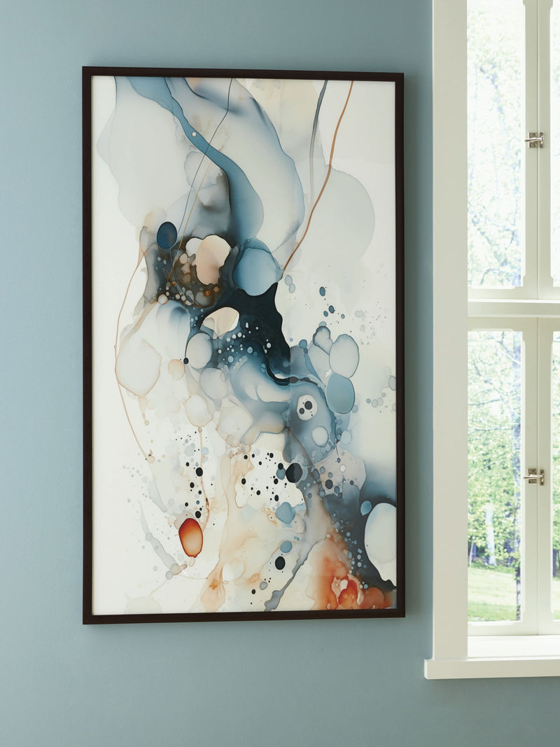 Foxenburg - Wall Art - Blue / Amber / White - R&R Furniture Gallery (Fountain Valley, CA)