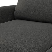 Livingston upholstered stationary sofa by Simpli-Home, featuring plush fabric, cushioned arms, and a modern design for living room comfort.