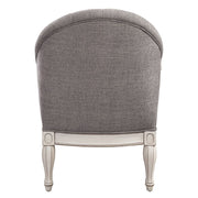 Florian - Chair - Gray Fabric & Antique White - R&R Furniture Gallery (Fountain Valley, CA)