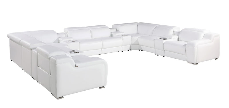 1116 - 12-Piece U-Shaped Sectional Sofa In With 4 Power Recliners & Power Headrests