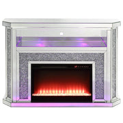 Noralie - 51" Fireplace With LED - Mirrored & Faux Diamonds - R&R Furniture Gallery (Fountain Valley, CA)