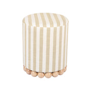 Dex - Striped Linen Ottoman - R&R Furniture Gallery (Fountain Valley, CA)