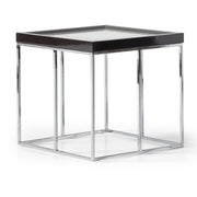 Carmela - End Table - Glossy Charcoal Sand - R&R Furniture Gallery (Fountain Valley, CA)