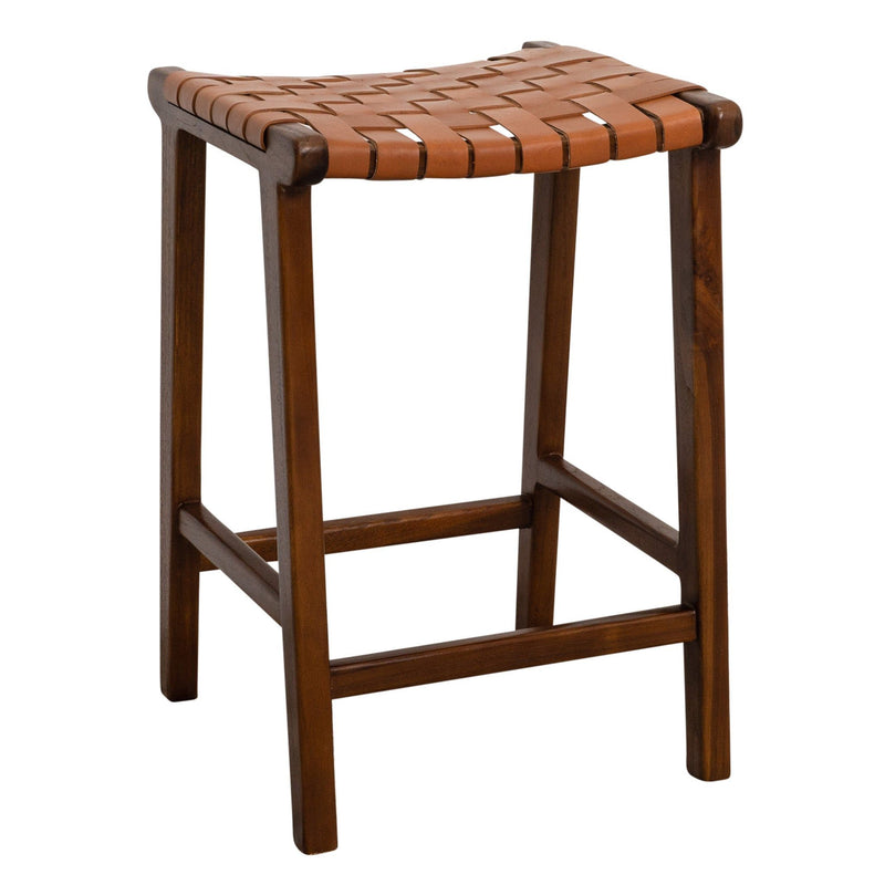 James - Mid-Century Modern Genuine Counter Stool - R&R Furniture Gallery (Fountain Valley, CA)