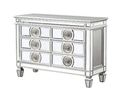 Varian - 34" Server - Mirrored & Antique Platinum - R&R Furniture Gallery (Fountain Valley, CA)