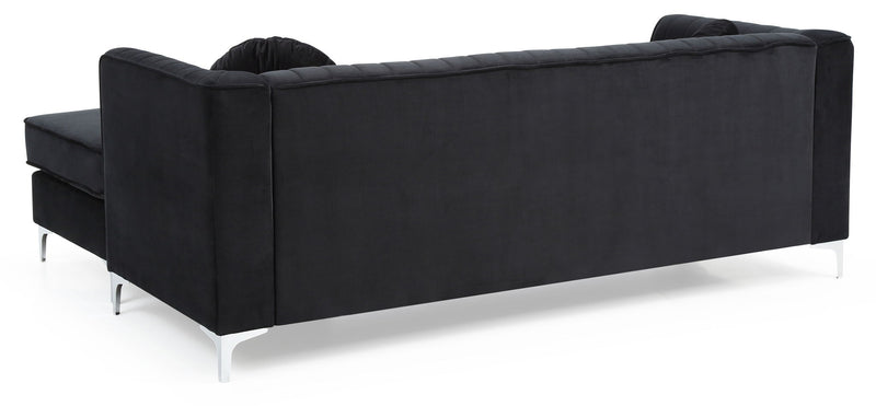 Delray - Micro Suede Sofa Chaise - R&R Furniture Gallery (Fountain Valley, CA)