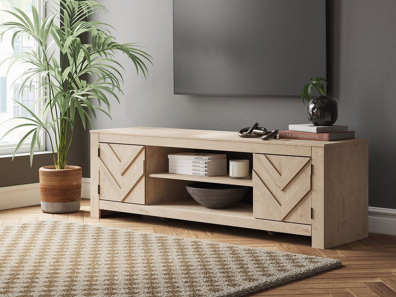Cayboni - LG TV Stand With Fireplace Option - R&R Furniture Gallery (Fountain Valley, CA)
