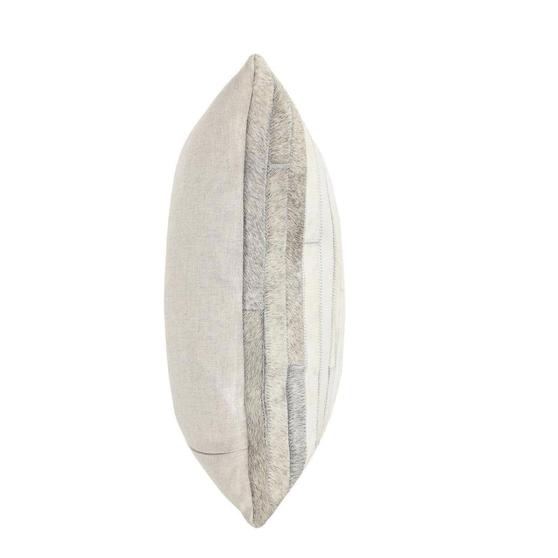 Radiant Oasis - 20" x 20" Meru Hide Pillow - Tan Multi - R&R Furniture Gallery (Fountain Valley, CA)