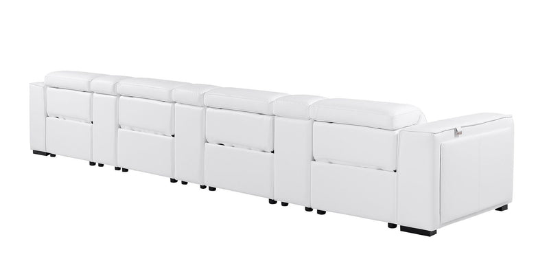 1224 - 7-Piece Modular Power Reclining Sofa In With 4 Power Recliners & Power Headrests