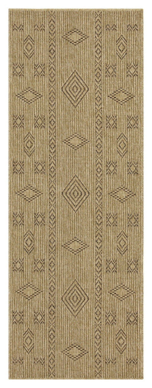 Earth - 5'3" X 7'3" Polypropylene Indoor, Outdoor Area Rug - Jute, Mocha - R&R Furniture Gallery (Fountain Valley, CA)