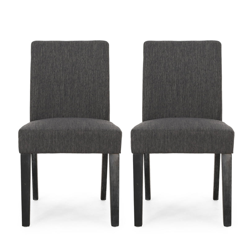 Contemporary Dining Chair With Upholstered Seating And Tapered Legs - R&R Furniture Gallery (Fountain Valley, CA)