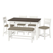 6 Piece Gathering Dining Set - R&R Furniture Gallery (Fountain Valley, CA)