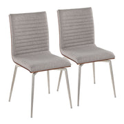 Lumi Source Mason contemporary dining chair set with swivel features, modern design, and comfortable seating for stylish dining rooms.