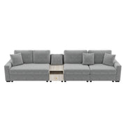 Modular Sofa Couch With Storage Armrest And Center Console - R&R Furniture Gallery (Fountain Valley, CA)