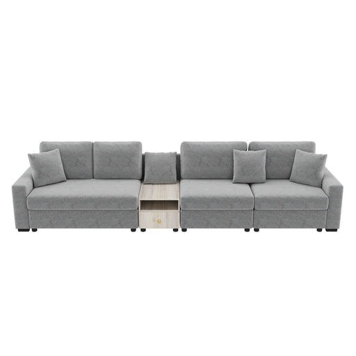 Modular Sofa Couch With Storage Armrest And Center Console - R&R Furniture Gallery (Fountain Valley, CA)