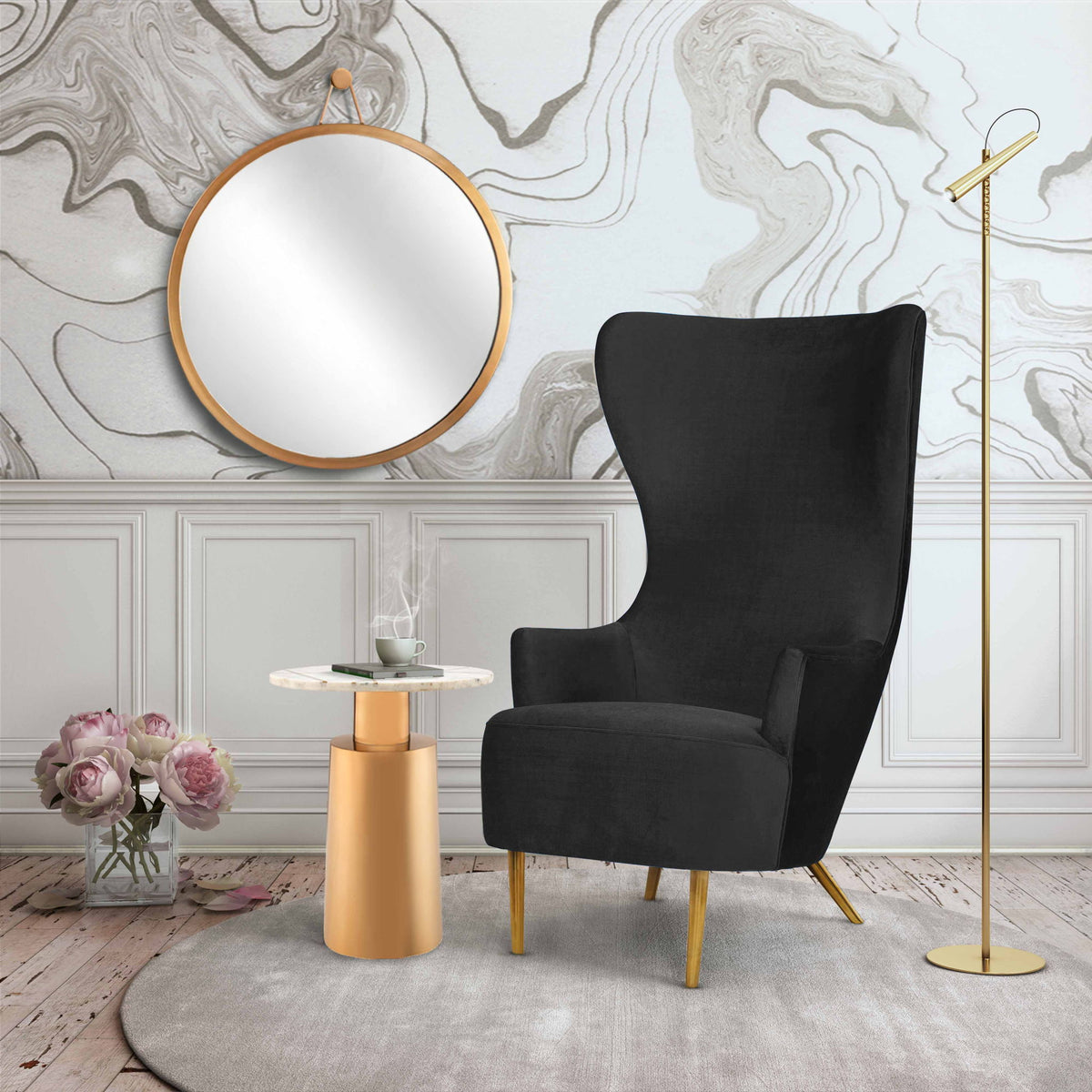 Julia - Wingback Chair - R&R Furniture Gallery (Fountain Valley, CA)