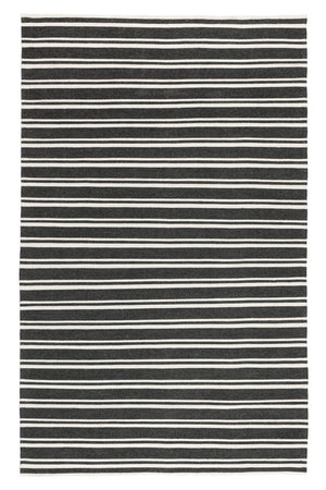 Classic Home Palma stripe rug featuring a bold, modern geometric pattern in neutral tones, perfect for contemporary living spaces.