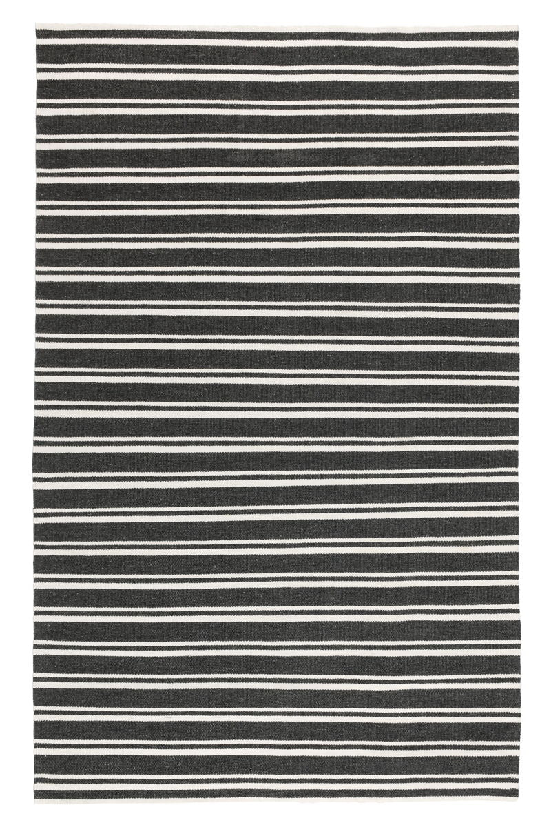 Classic Home Palma stripe rug featuring a bold, modern geometric pattern in neutral tones, perfect for contemporary living spaces.