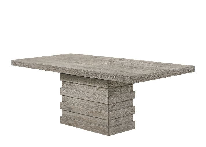 Faustine - Dining Table - Salvaged Light Oak - R&R Furniture Gallery (Fountain Valley, CA)