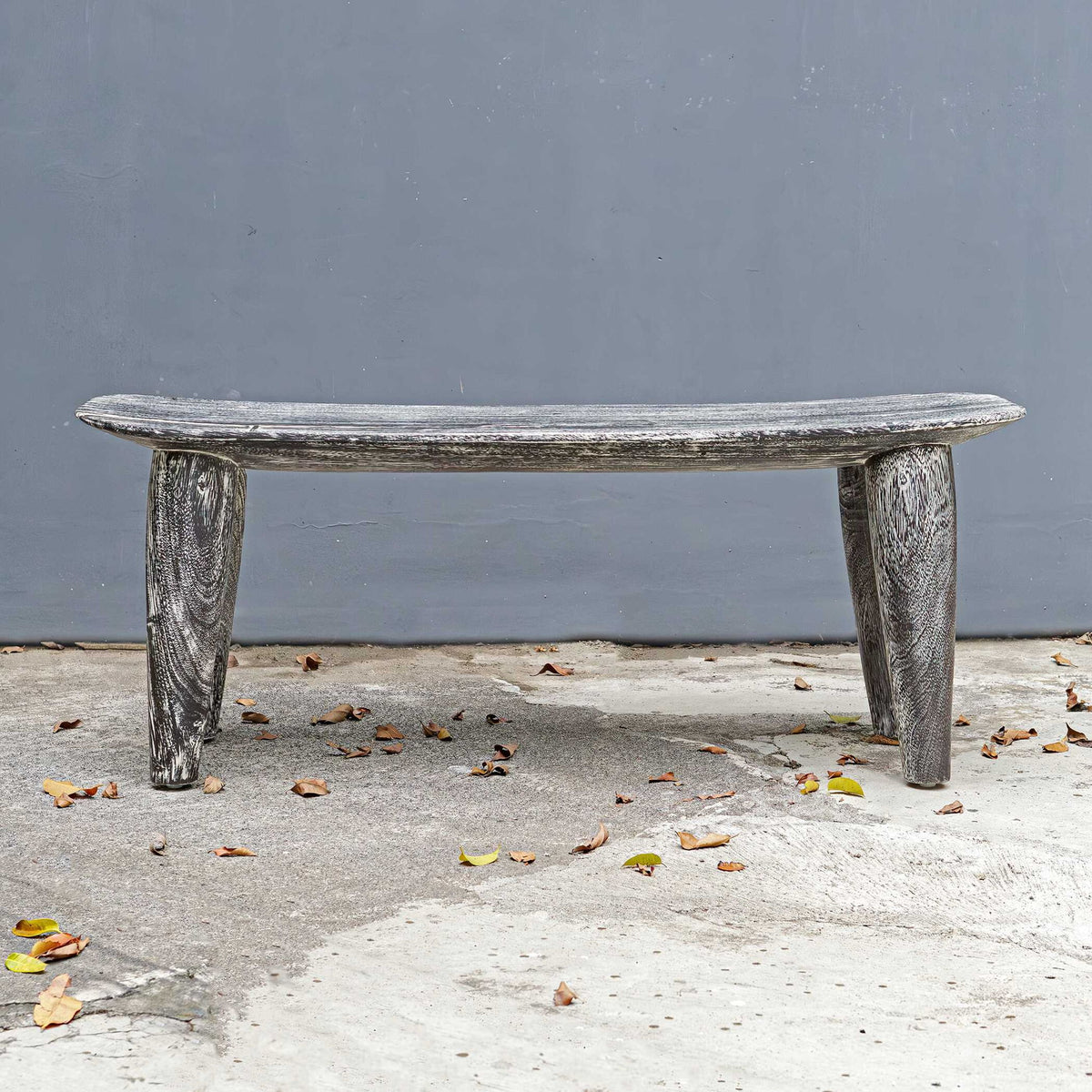 Fade To Black - Wood Bench - Black / White