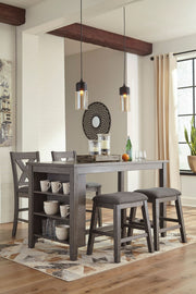 Caitbrook - Rectangular Counter Table Set - R&R Furniture Gallery (Fountain Valley, CA)