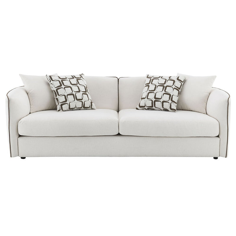 Yolanda - Sofa With 4 Pillows - Beige Chenille - R&R Furniture Gallery (Fountain Valley, CA)