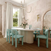Elise - Velvet Dining Chair - R&R Furniture Gallery (Fountain Valley, CA)
