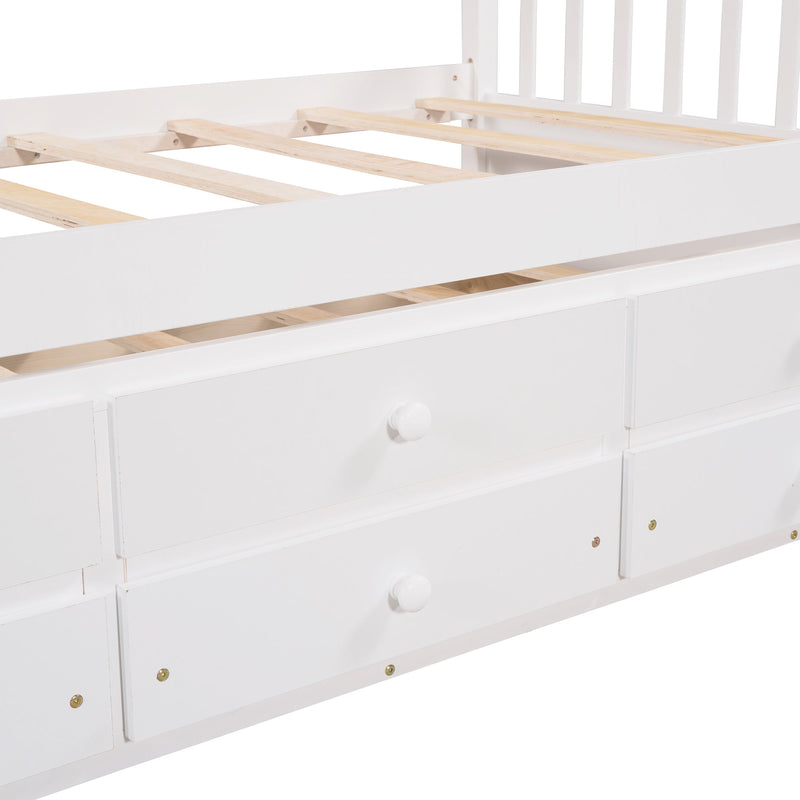 Twin Size Daybed With Trundle And Drawers - R&R Furniture Gallery (Fountain Valley, CA)