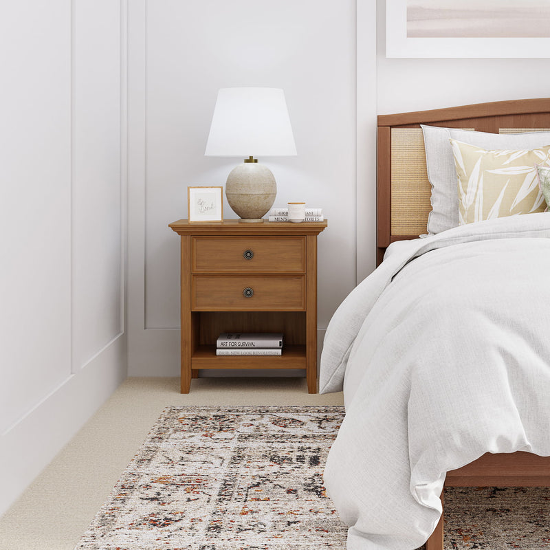 Amherst - Bedside Table, Handcrafted - R&R Furniture Gallery (Fountain Valley, CA)