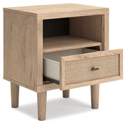 Cielden - One Drawer Night Stand - Two-Tone - R&R Furniture Gallery (Fountain Valley, CA)
