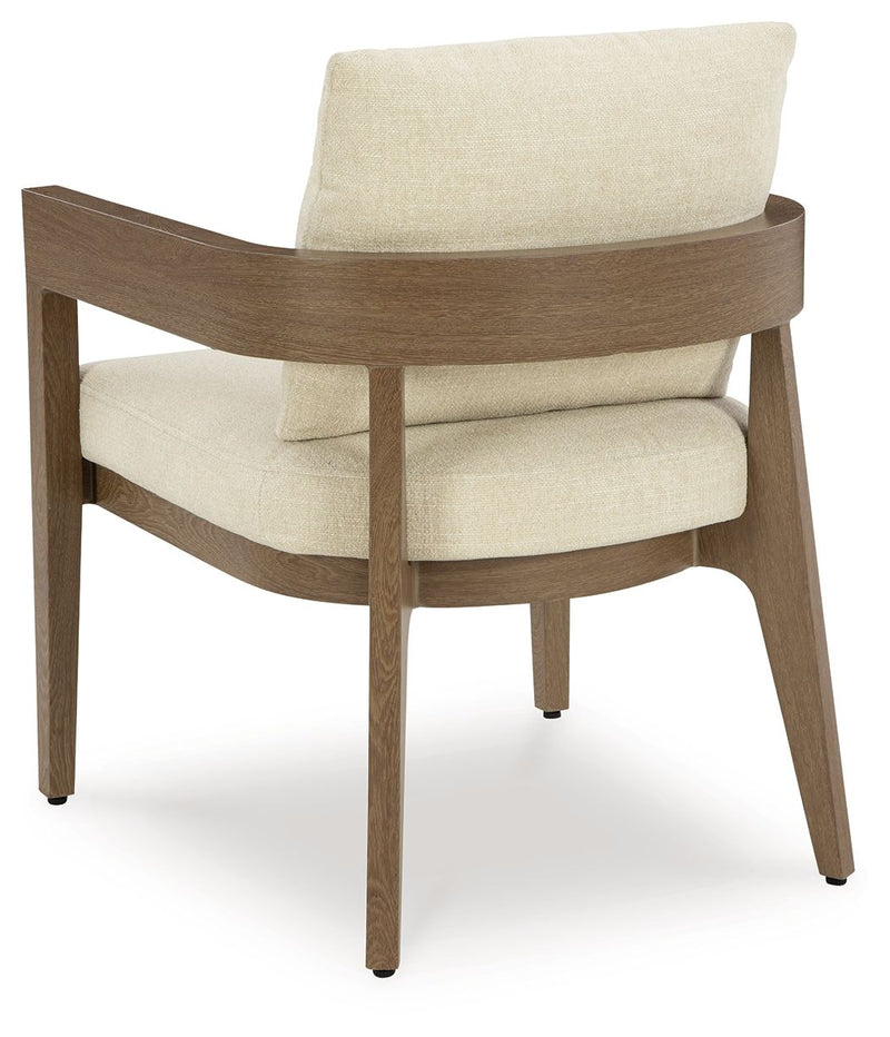 Serene Bay - Arm Chair With Cushion (Set of 2) - Dark Brown / White - R&R Furniture Gallery (Fountain Valley, CA)