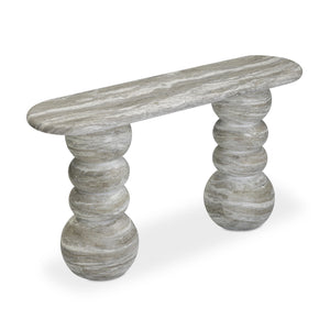 Hyre - Indoor / Outdoor Concrete Console Table - Faux Stone - R&R Furniture Gallery (Fountain Valley, CA)