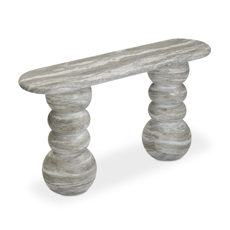 Hyre - Indoor / Outdoor Concrete Console Table - Faux Stone - R&R Furniture Gallery (Fountain Valley, CA)