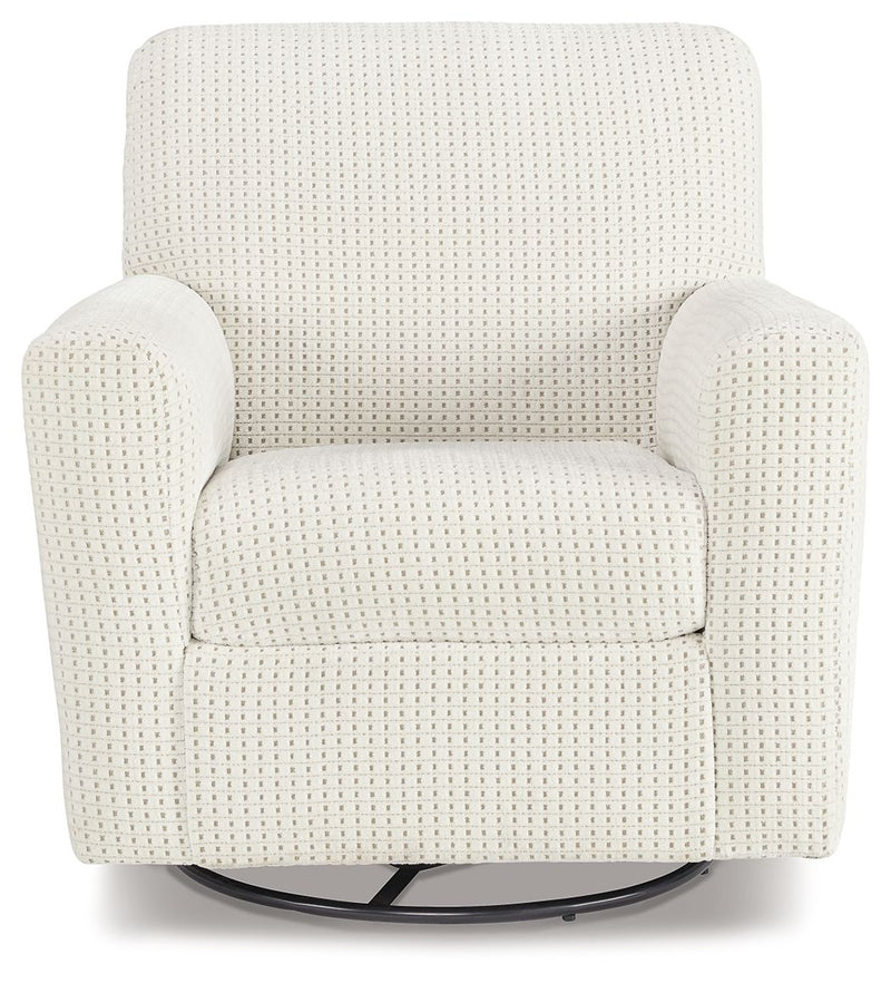 Herstow - Swivel Glider Accent Chair - R&R Furniture Gallery (Fountain Valley, CA)