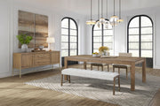 Dining Table With Leaf - Light Brown - R&R Furniture Gallery (Fountain Valley, CA)