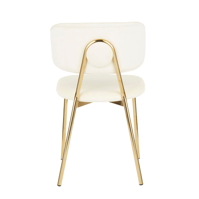 Set of two Lumi Source Contemporary Glam chairs with plush upholstery and sleek design, perfect for modern living spaces.