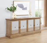 Brockway 4-door Dining Sideboard Buffet Cabinet Barley Brown