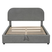 Upholstered Platform Bed With Hydraulic Storage System - R&R Furniture Gallery (Fountain Valley, CA)