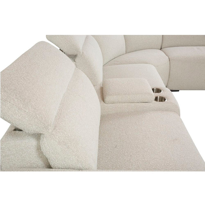 Dayana - Power Motion Sectional Sofa - Beige Boucle - R&R Furniture Gallery (Fountain Valley, CA)