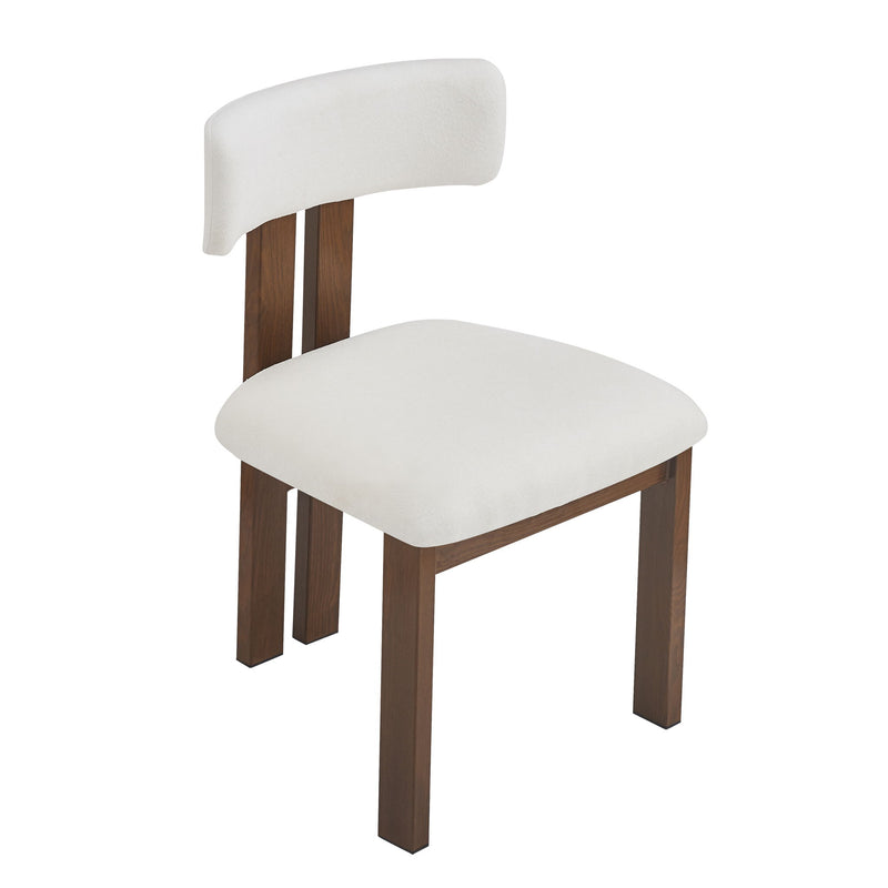 Modern Upholstered Armless Dining Chairs With Metal Legs - R&R Furniture Gallery (Fountain Valley, CA)