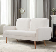 Loveseat Sofa, European Style With Sleek Design, Modern & Vintage Flair, Upholstered 2 Seater Couch - R&R Furniture Gallery (Fountain Valley, CA)